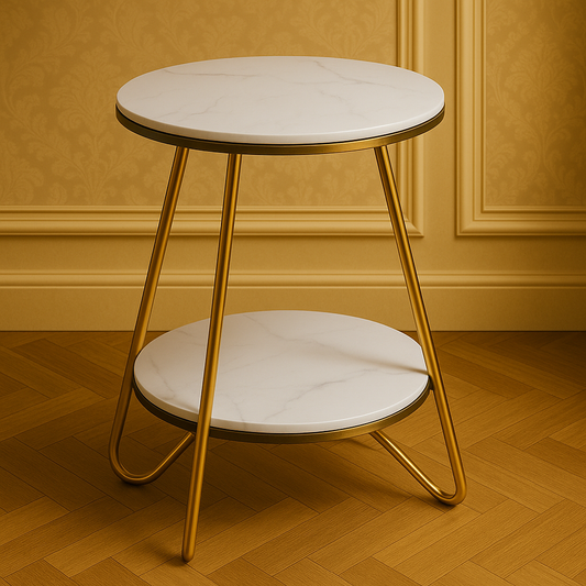 Golden Halo Twin Tier Table
