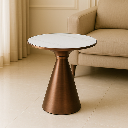 Copper Flare Accent Table