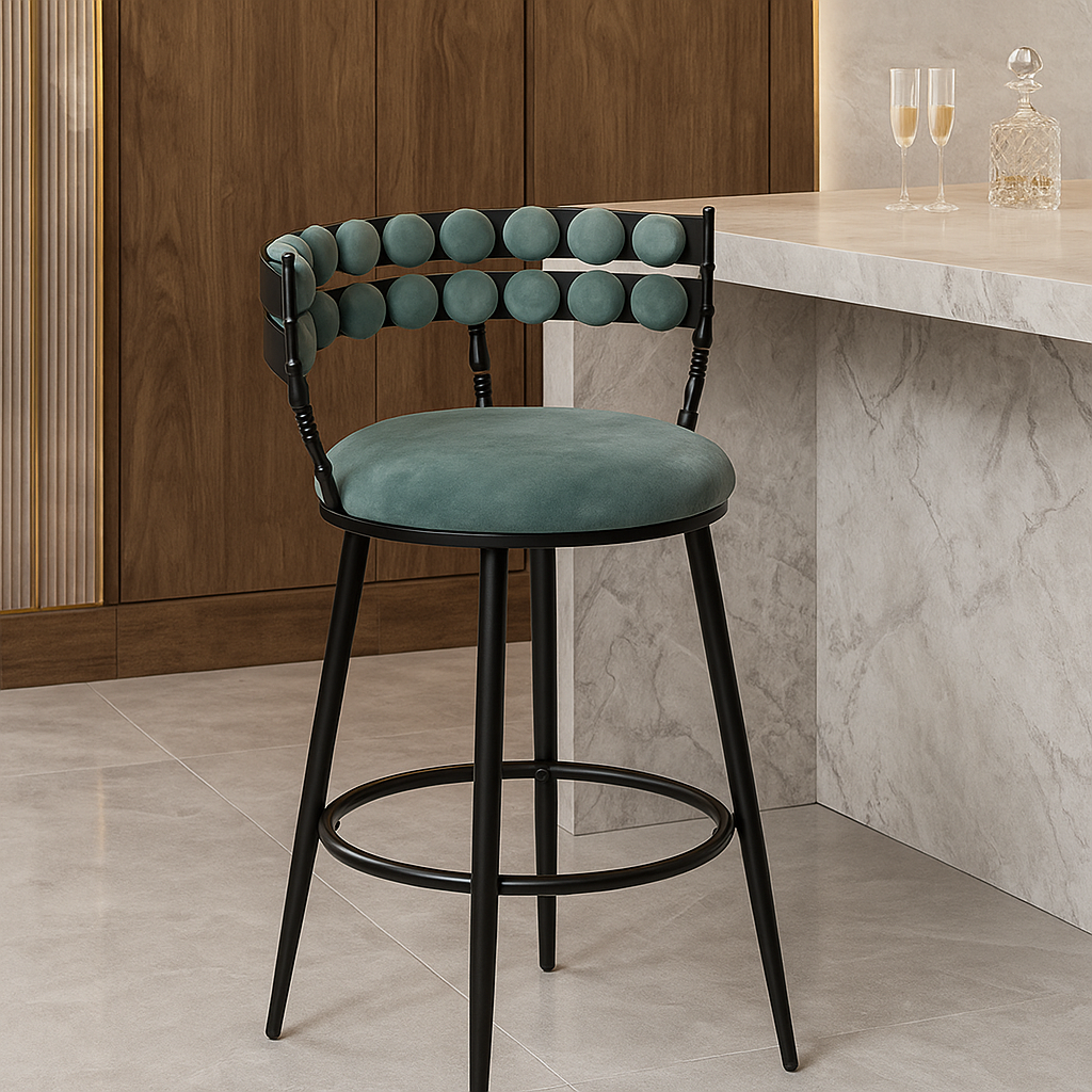 Emerald Crest Bar Chair