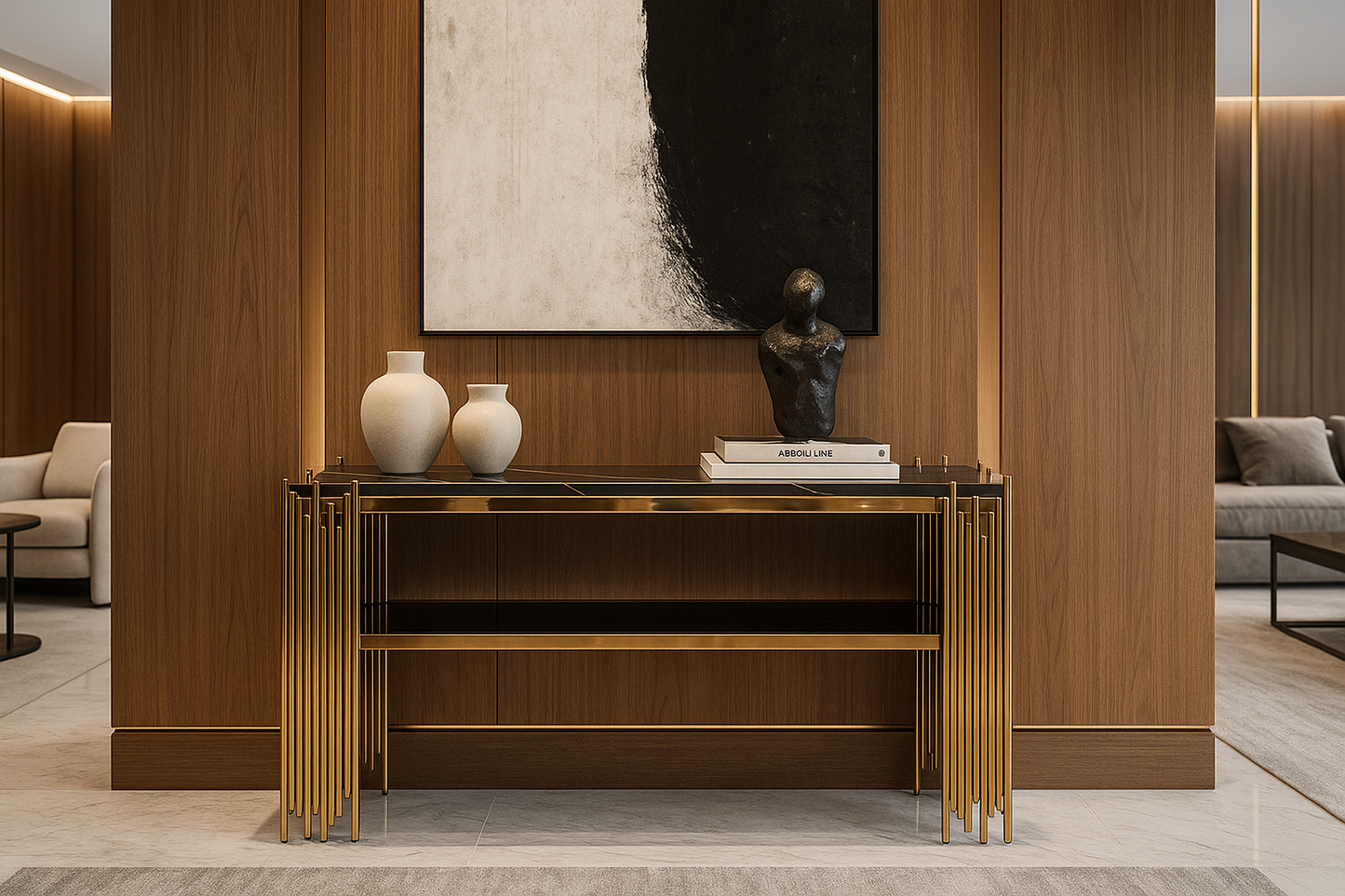 Aurelia Marble Console Table