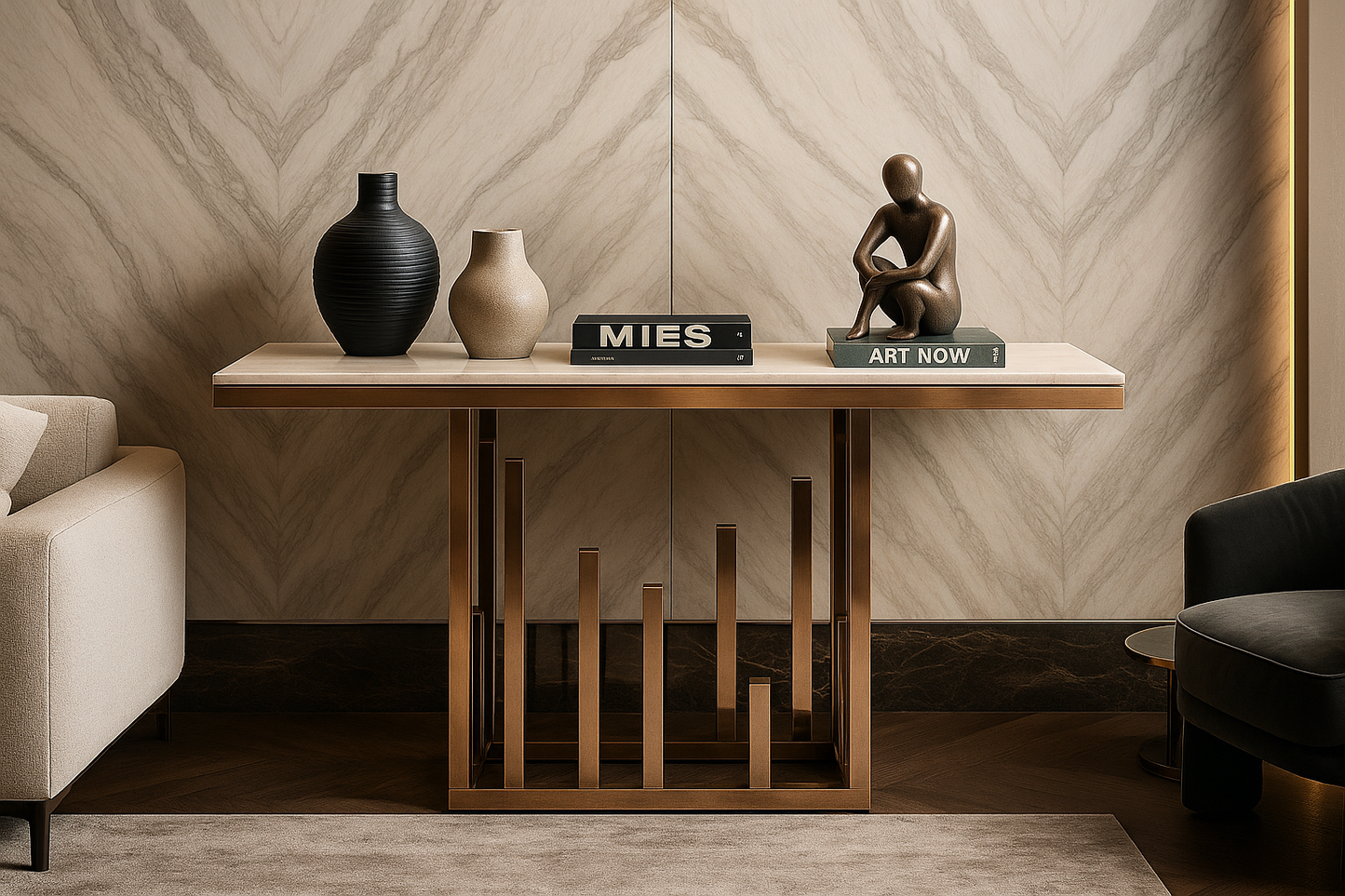 Aurora Link Console Table