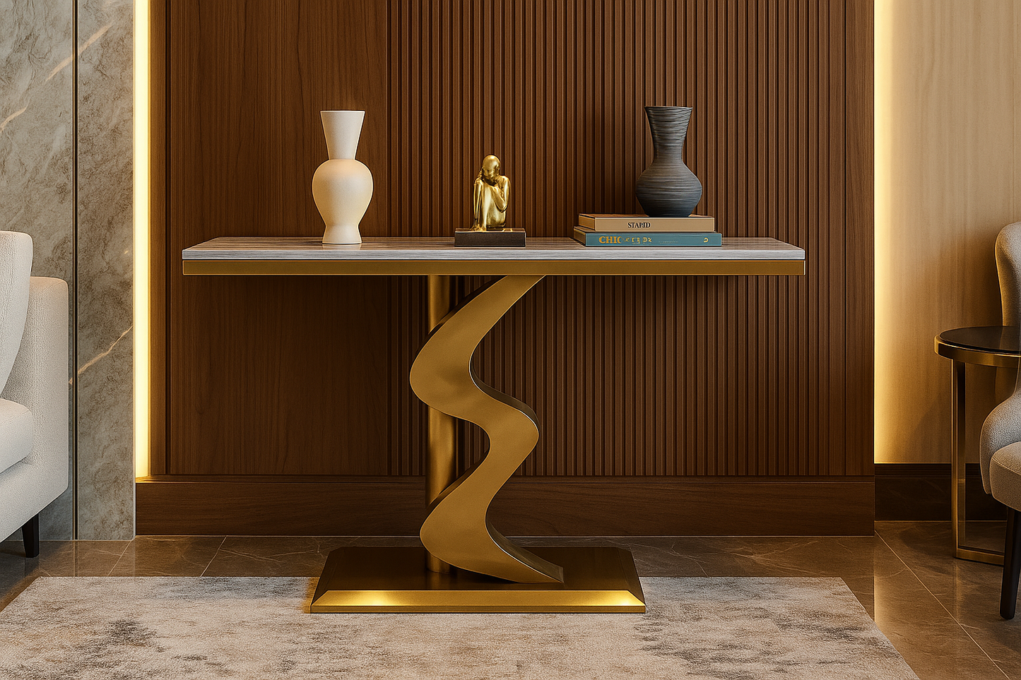 Seraphine Halo Console Table