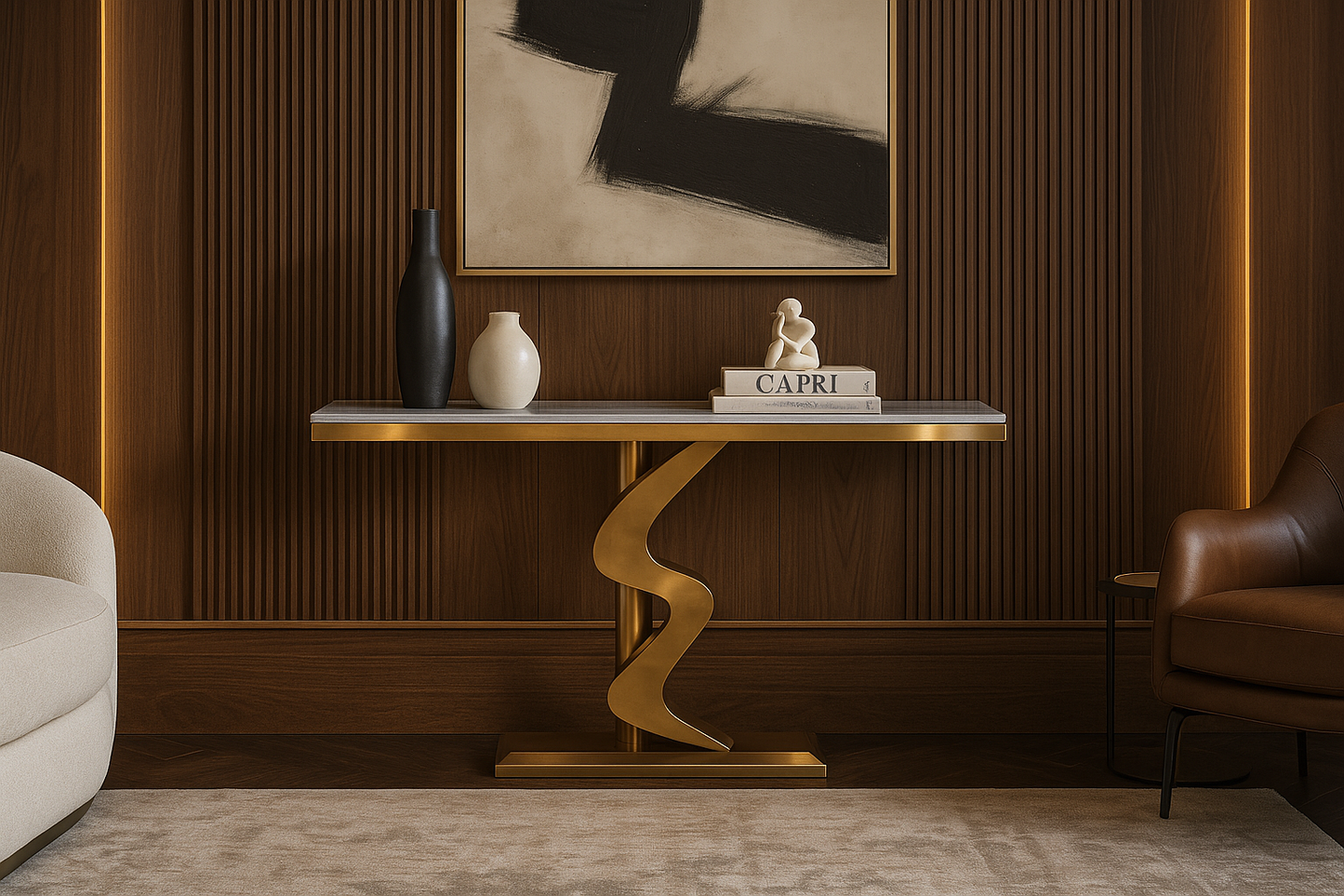 Seraphine Halo Console Table