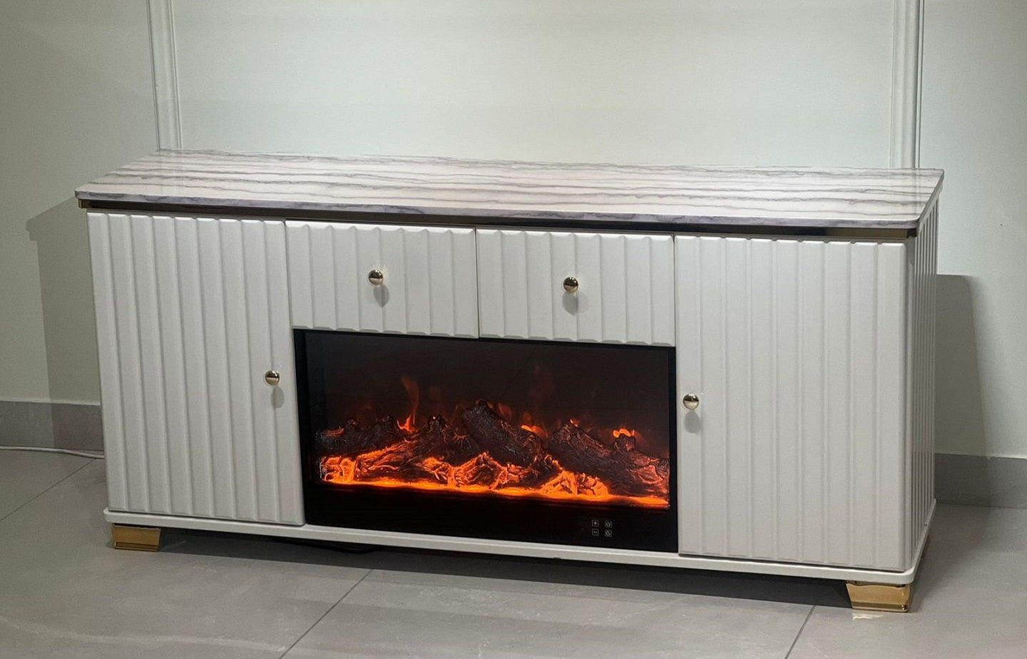Marbella Luxe Fireplace Cabinet
