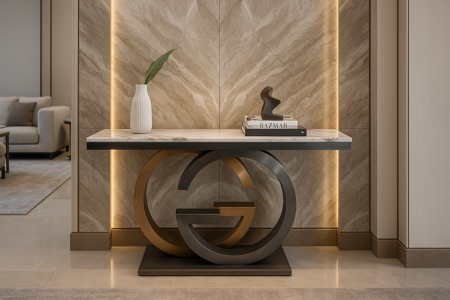 Celeste Infinity Console Table
