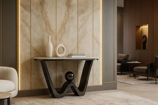 Waveform Grey Marble Console