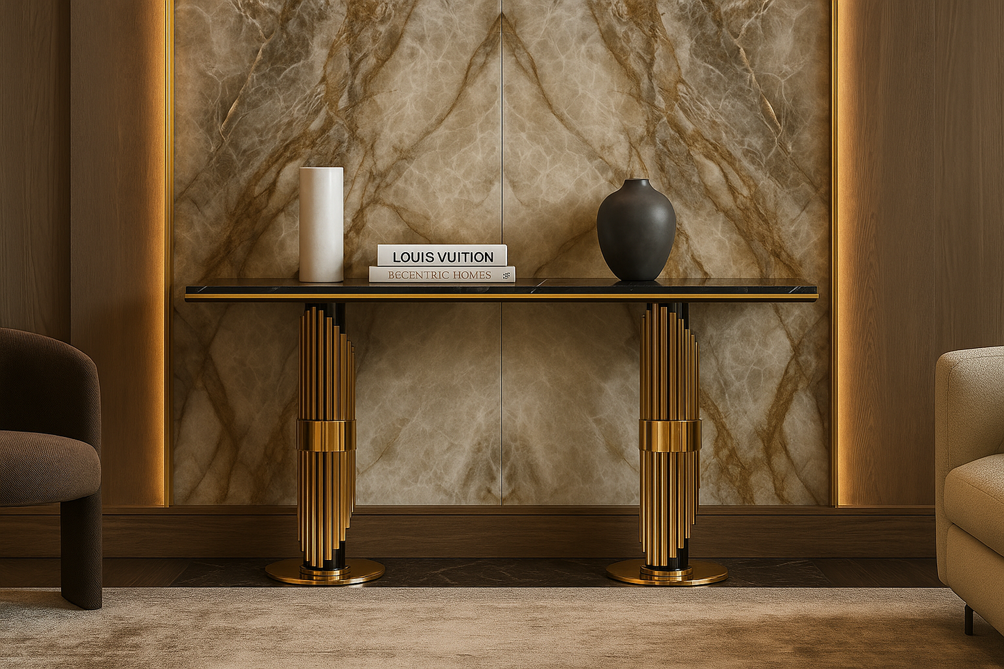 Majestique Twist Console Table