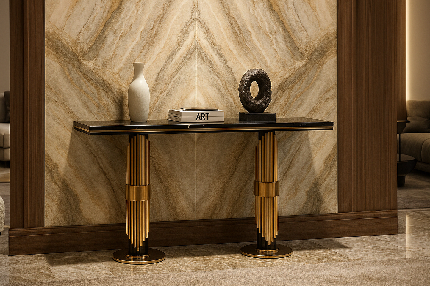 Majestique Twist Console Table