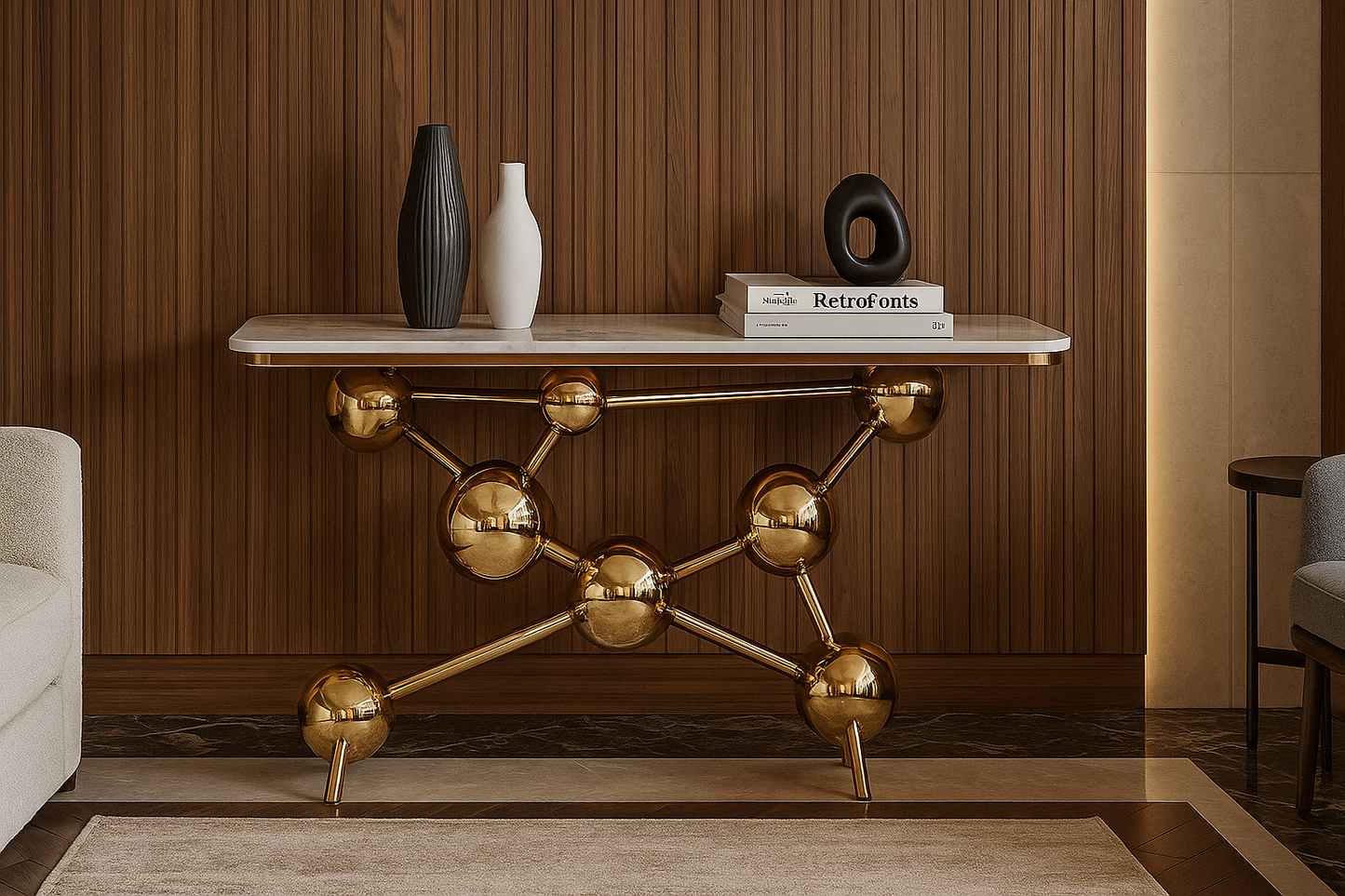 Celestia Noir Console Table