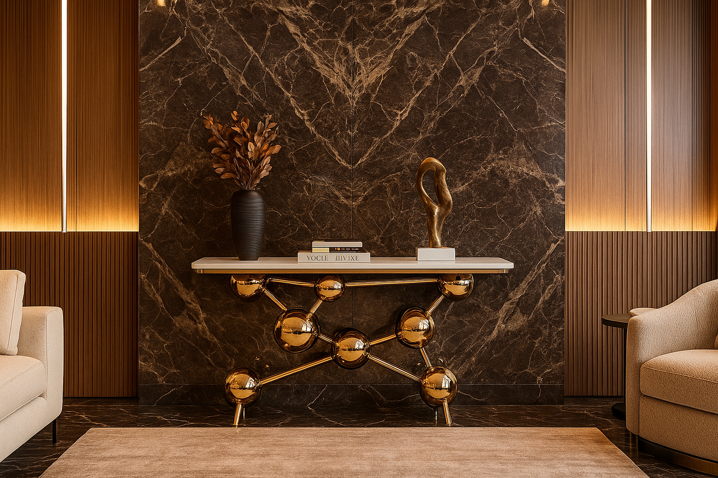 Celestia Noir Console Table