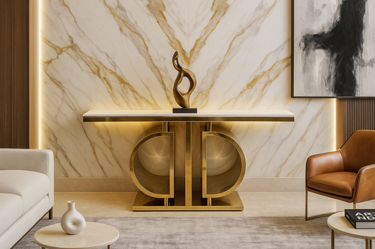 Aureum Arc Console Table