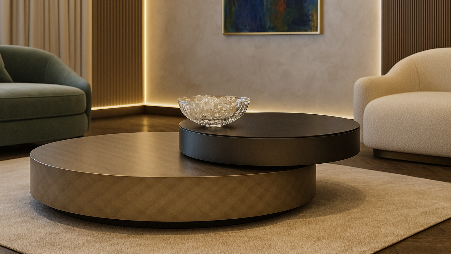 Lume Graphite Luxe Center Coffee Table