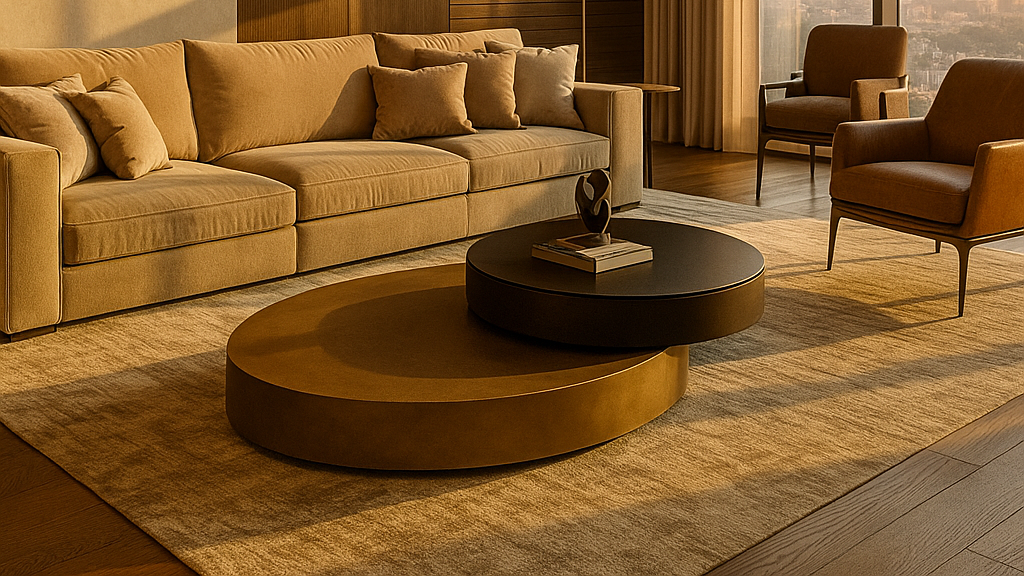 Lume Graphite Luxe Center Coffee Table