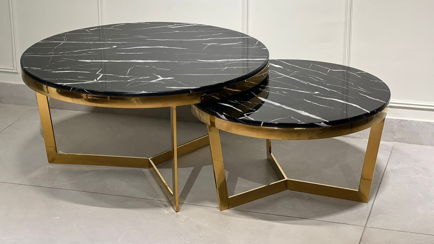 Obsidian Luxe Duo Center Coffee Table