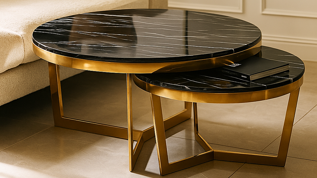 Obsidian Luxe Duo Center Coffee Table