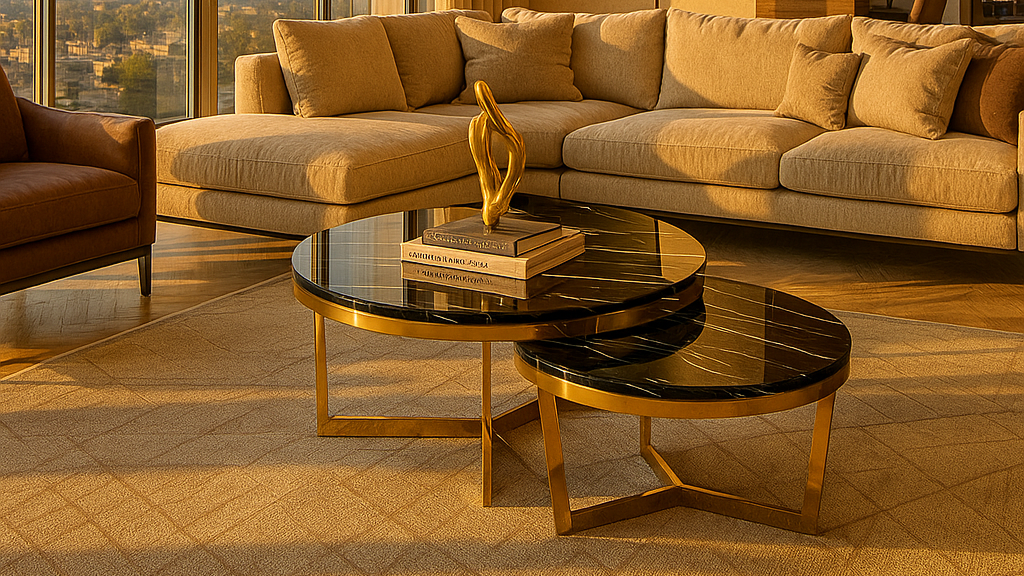Obsidian Luxe Duo Center Coffee Table