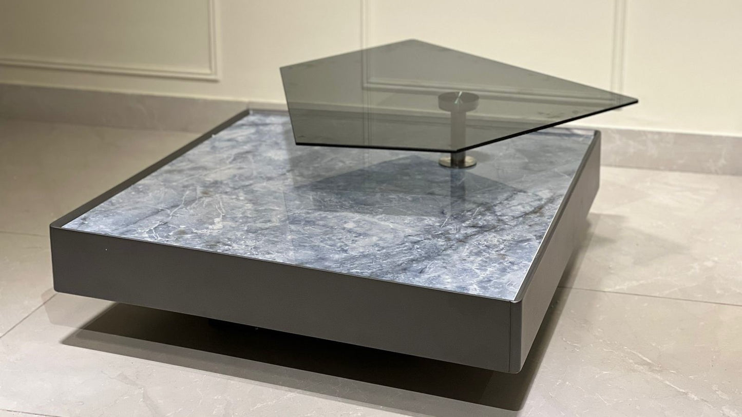 Avant Glass & Marble Center Coffee Table