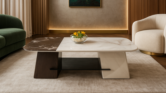 Duo Tone Marquina Center Coffee Table
