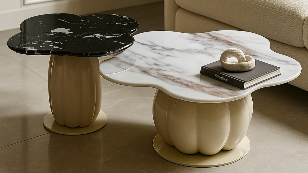 Cloudform Marble Center Coffee Table
