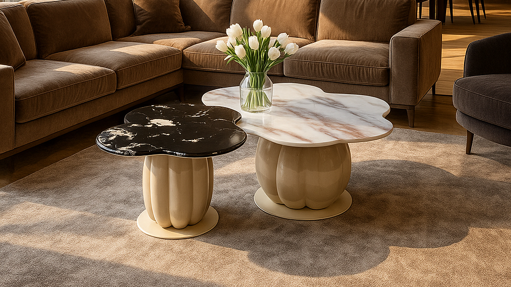 Cloudform Marble Center Coffee Table