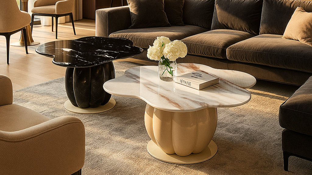 Cloudform Marble Center Coffee Table