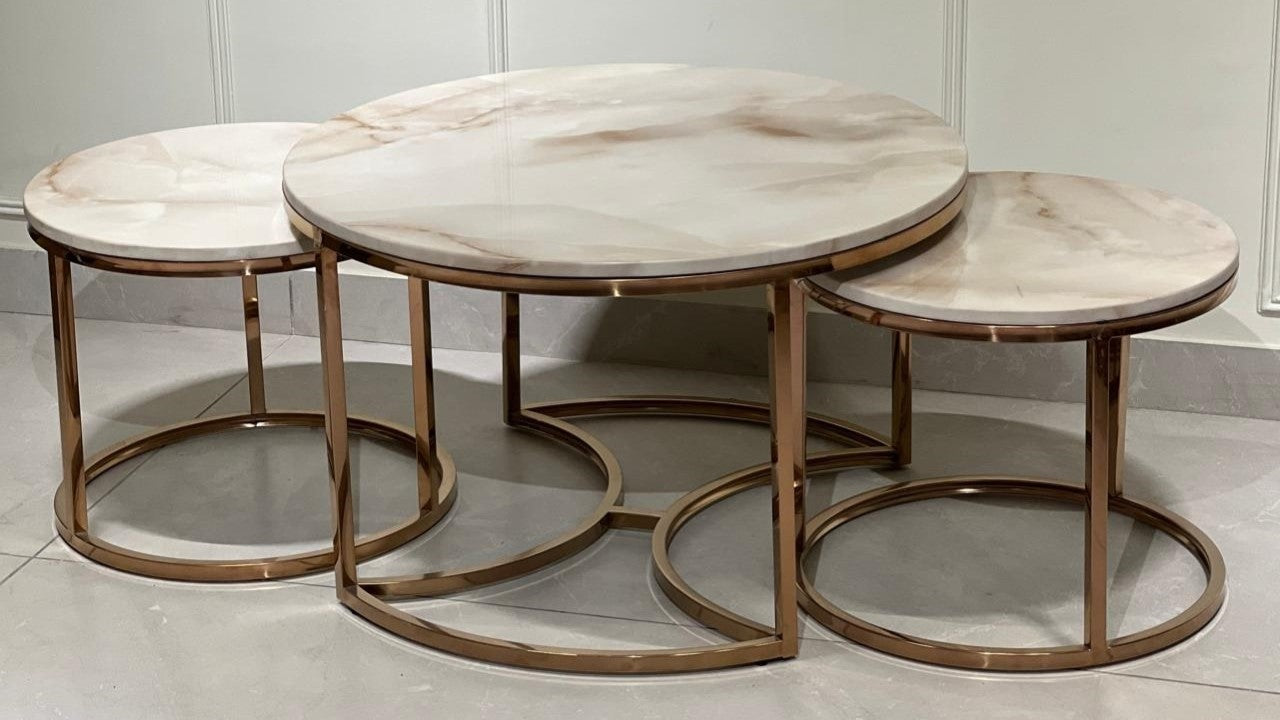 Rosaria Luxe Trio Center Coffee Table