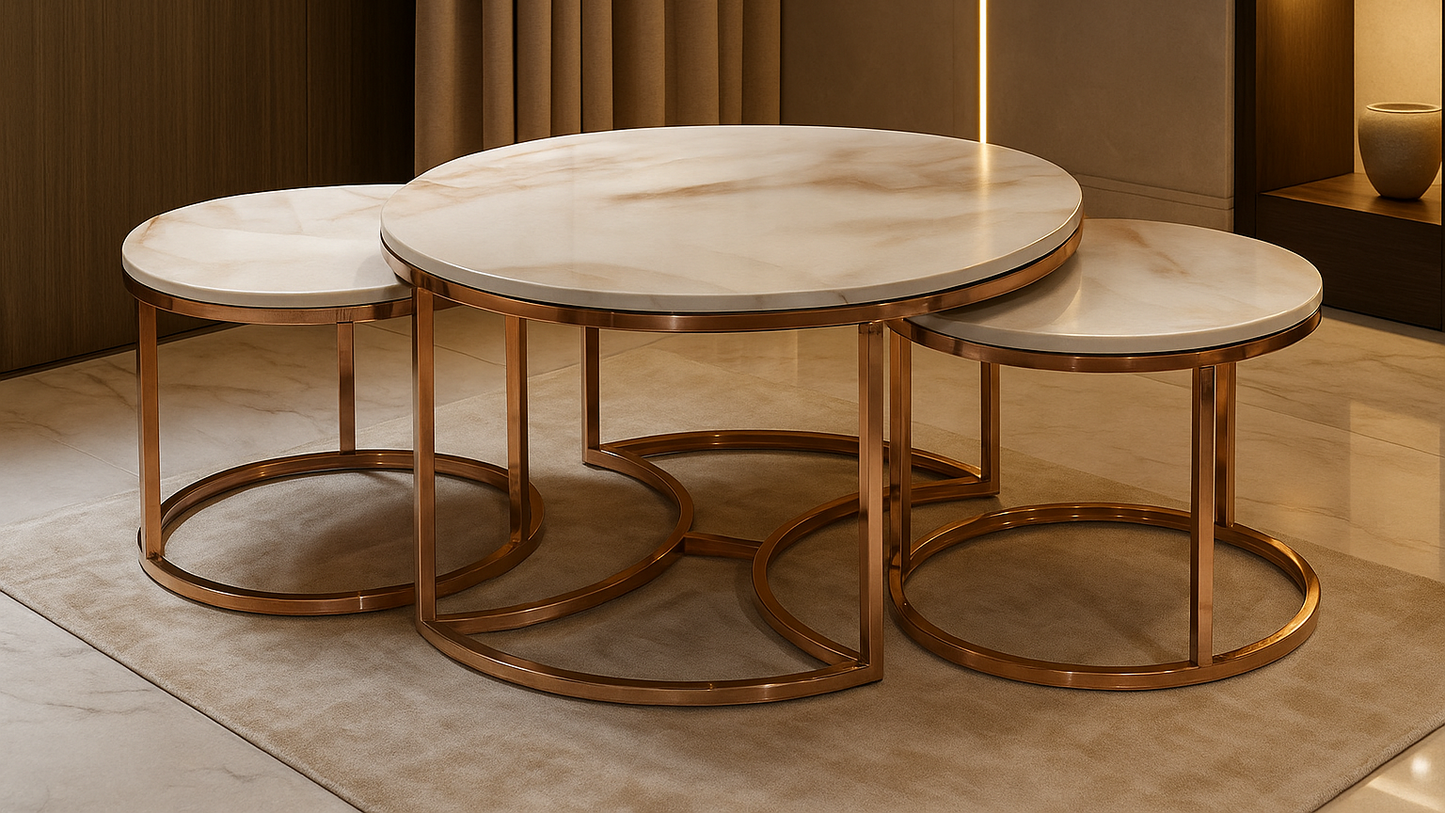 Rosaria Luxe Trio Center Coffee Table