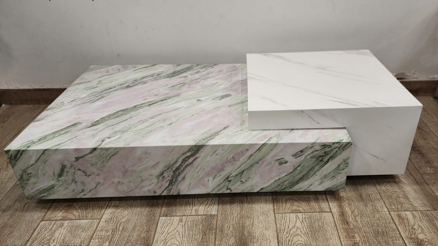 Opaline Marble Pair Center Coffee Table