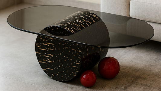 Noir Vision Ellipse Center Coffee Table