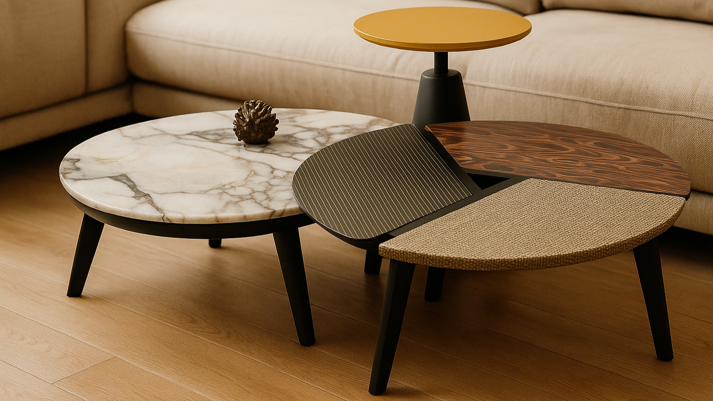 Avant-Garde Tri-Form Center Coffee Table