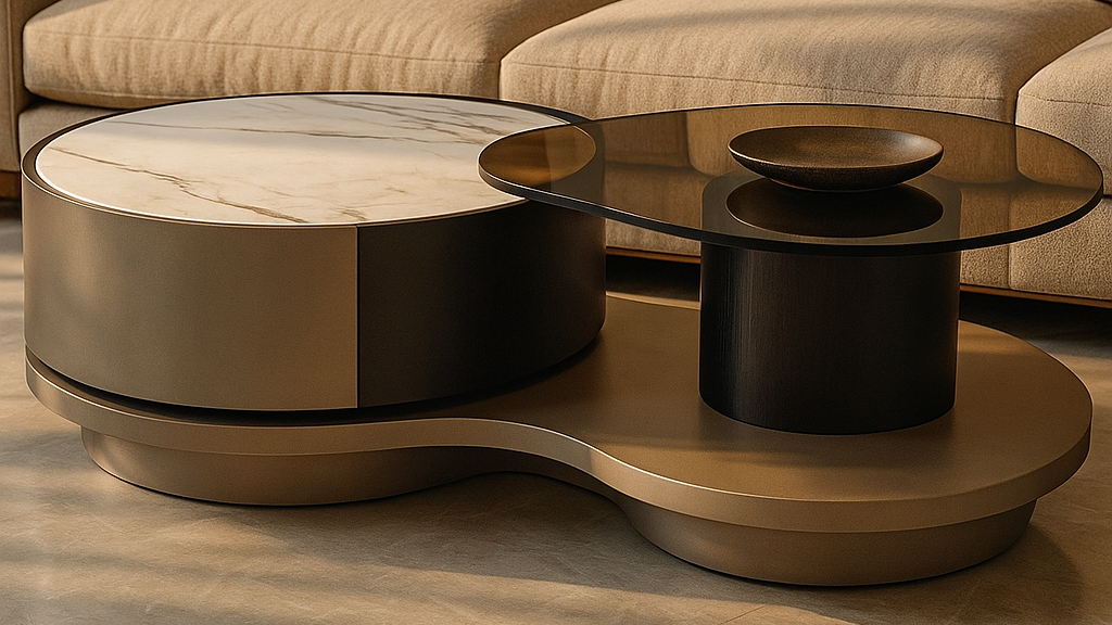 Glacier Orbit Center Coffee Table