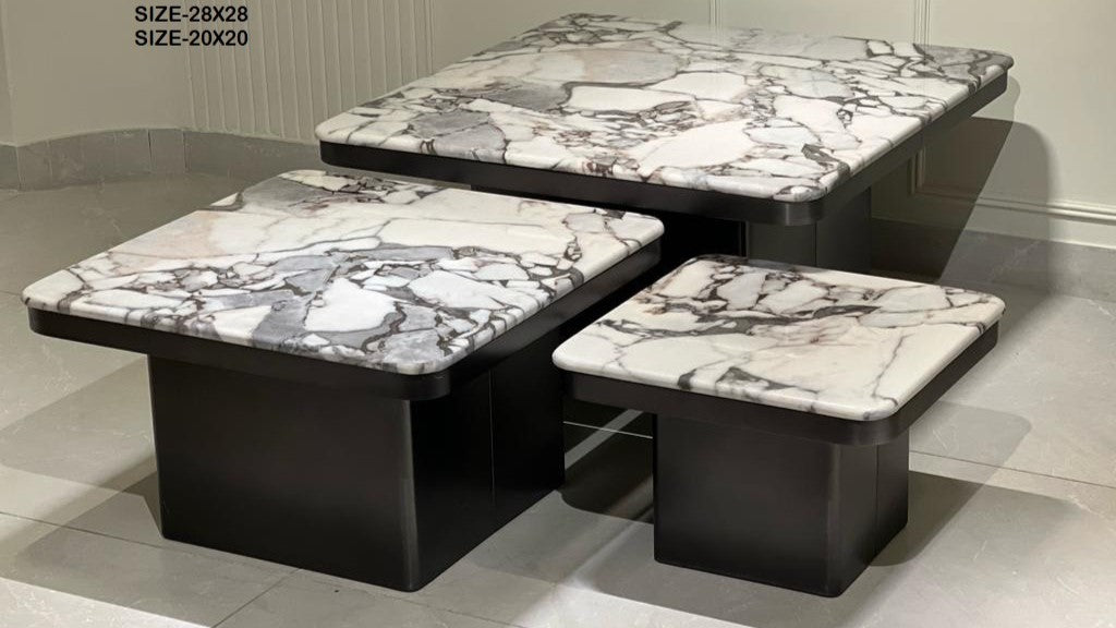 Luxury Nesting Marble Center Coffee Table