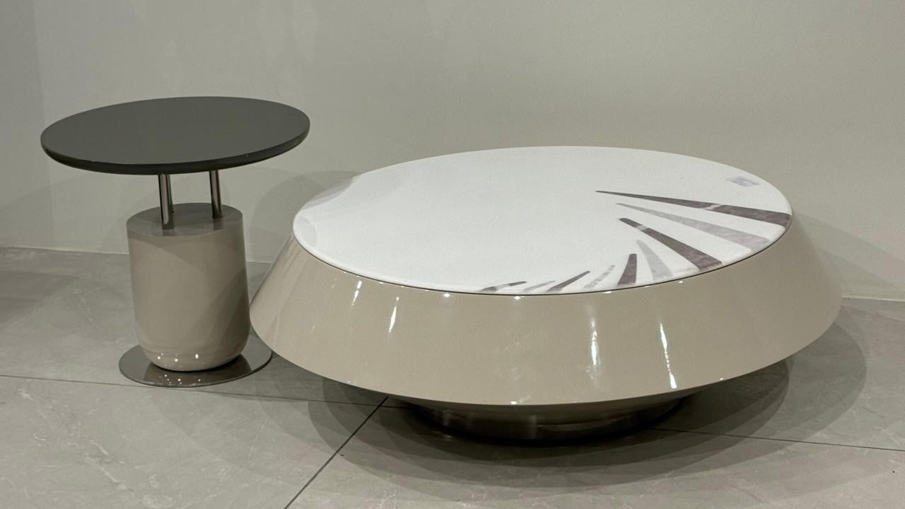 Velour Stone Center Coffee Table