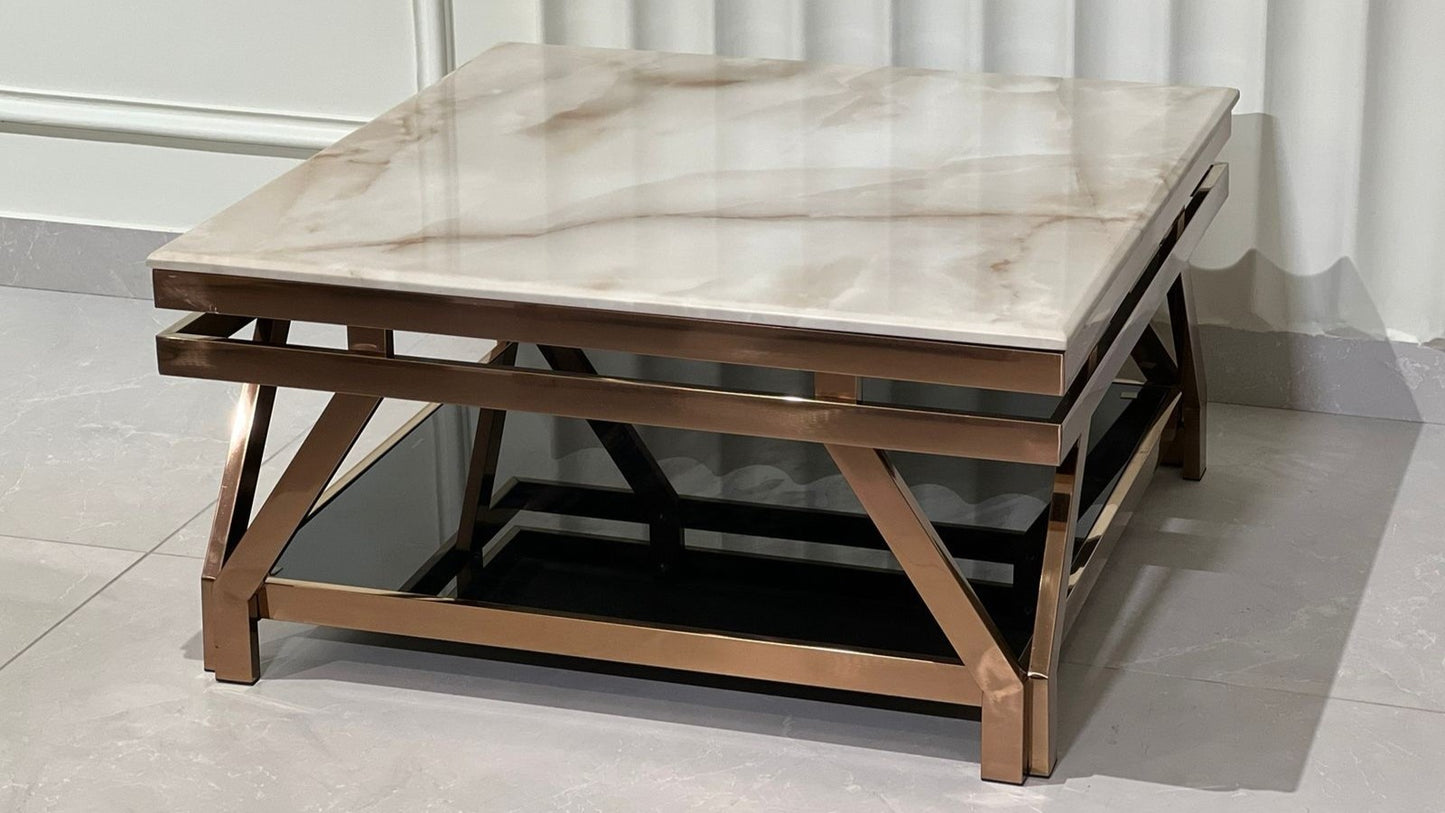 Roselle Luxe Square Center Coffee Table