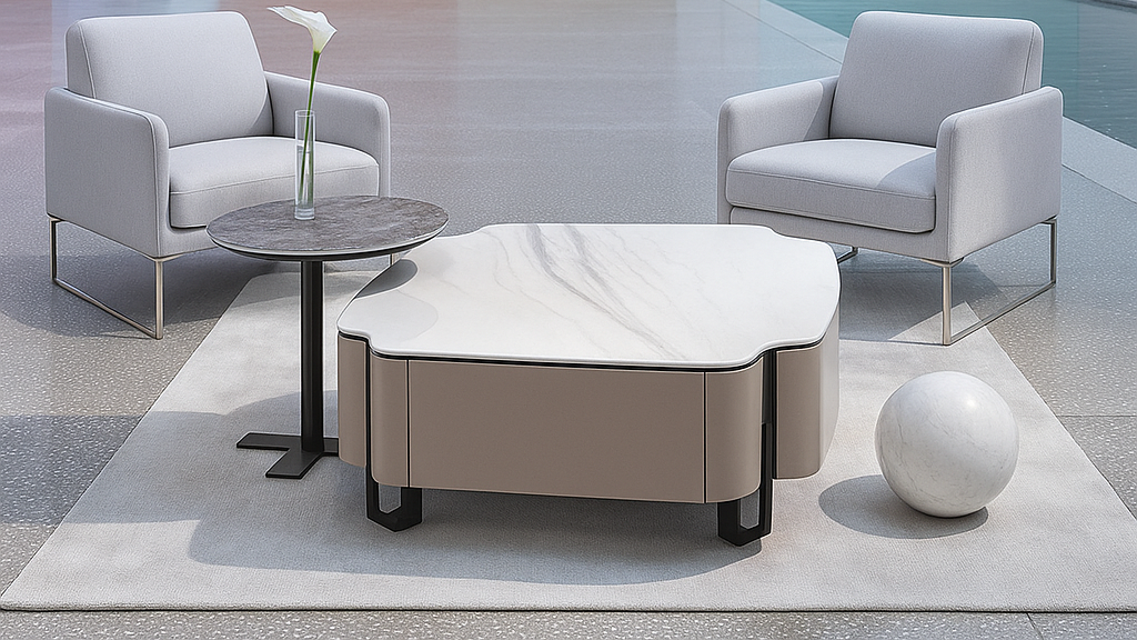 Lustra Wave Center Coffee Table Set