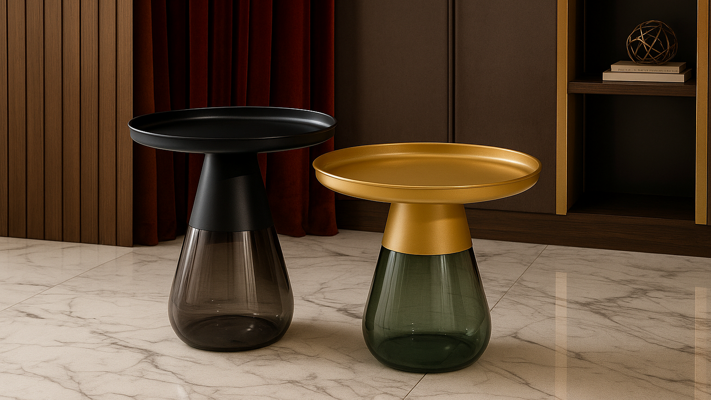 Zephyr Glass Duo Center Coffee Table