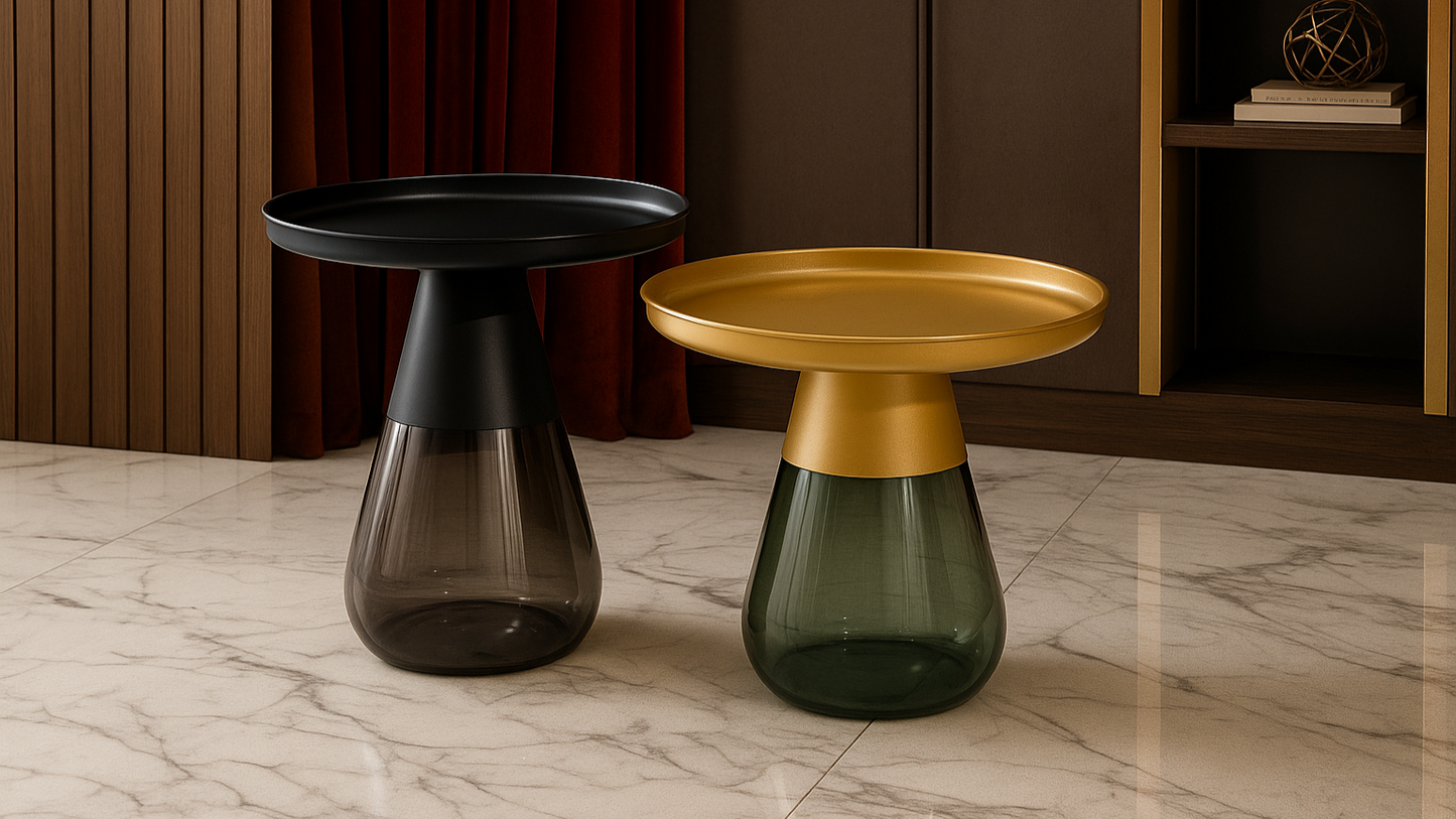 Zephyr Glass Duo Center Coffee Table