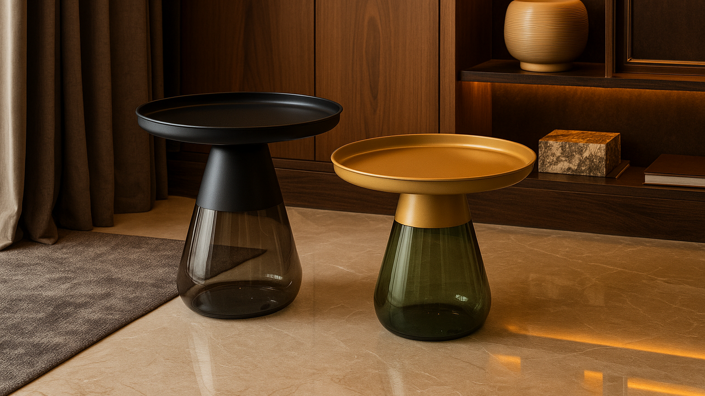 Zephyr Glass Duo Center Coffee Table