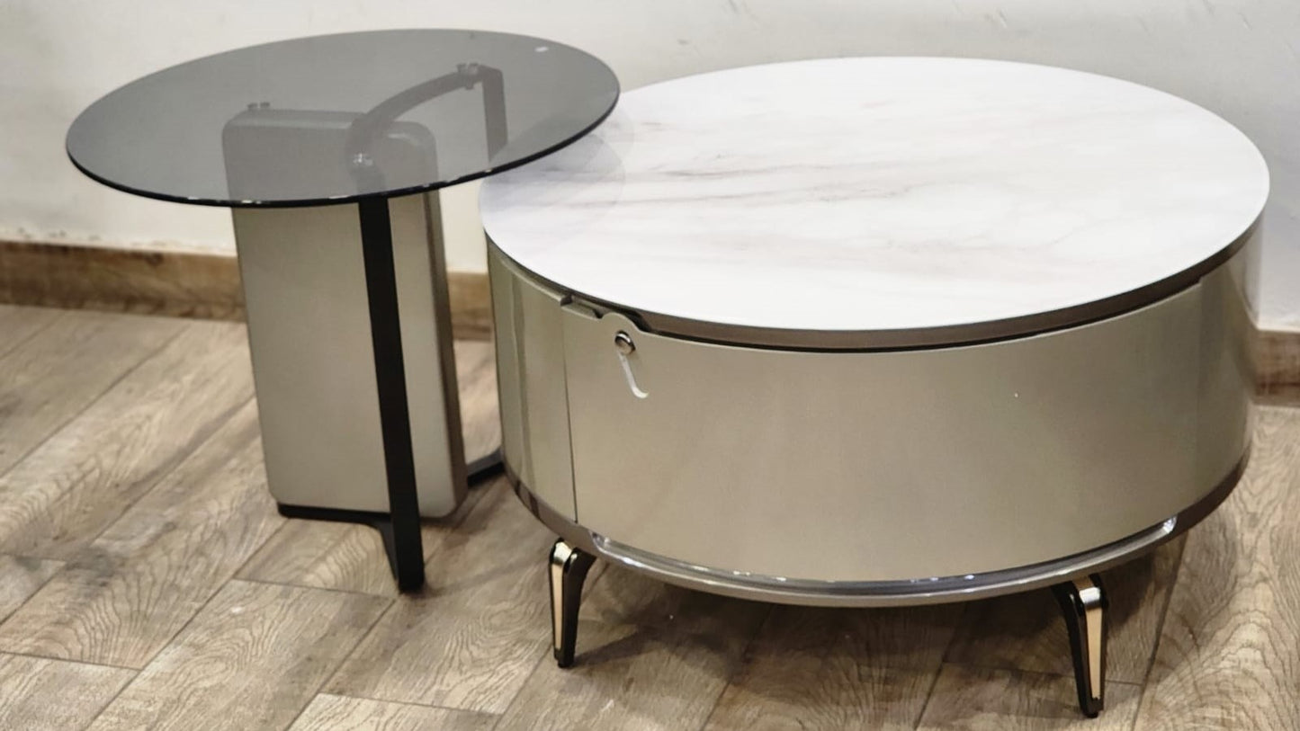 Eclipse Round Duo Center Coffee Table
