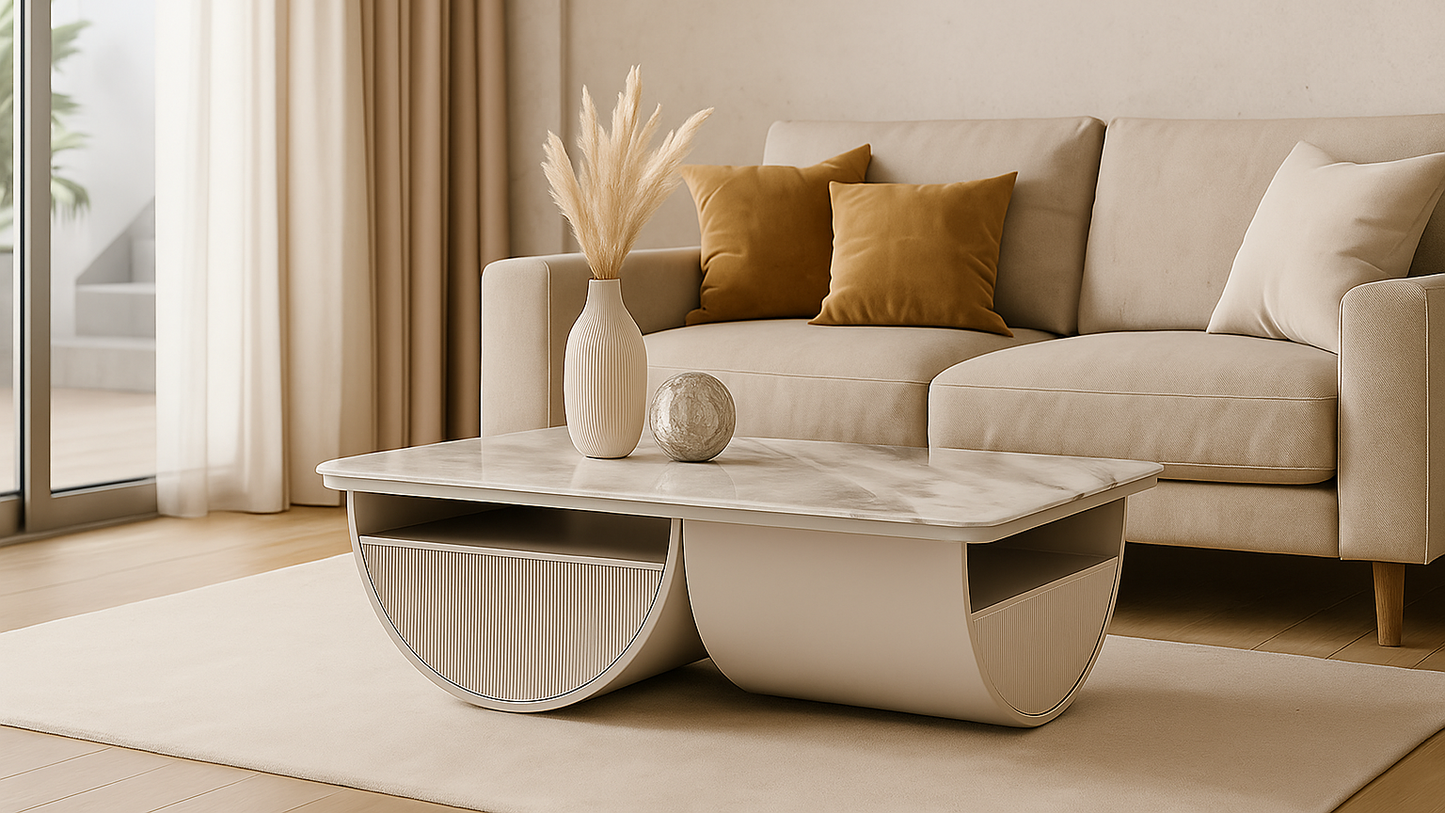 Nimbus Crescent Center Coffee Table