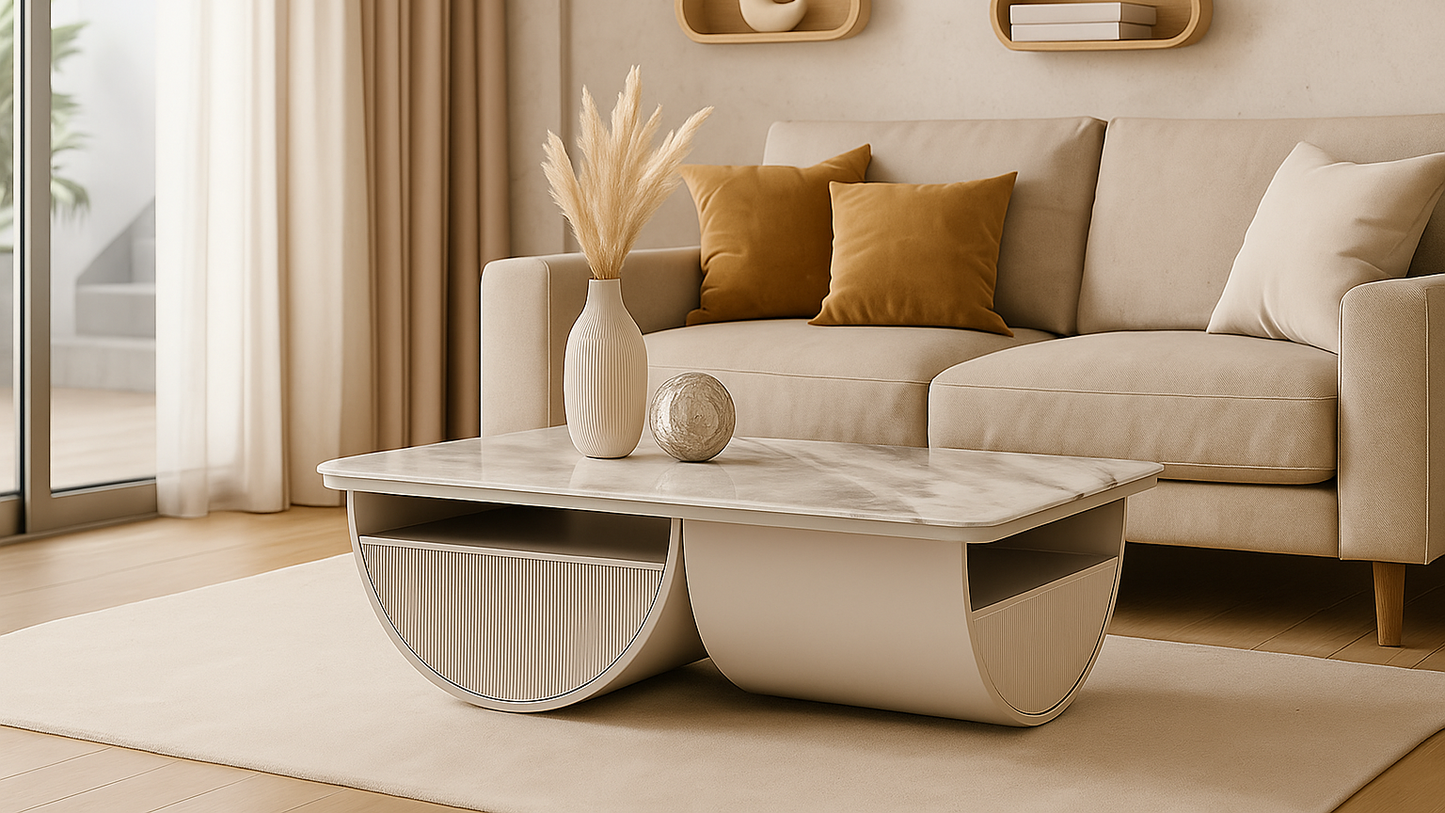 Nimbus Crescent Center Coffee Table