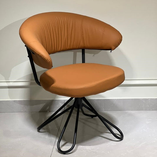 Luxury lounge chair with 360-degree swivel design