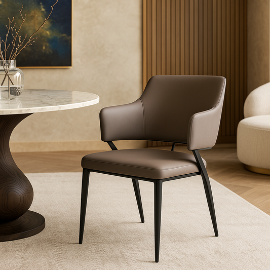 Nocturne Charcoal Designer Dining Chair