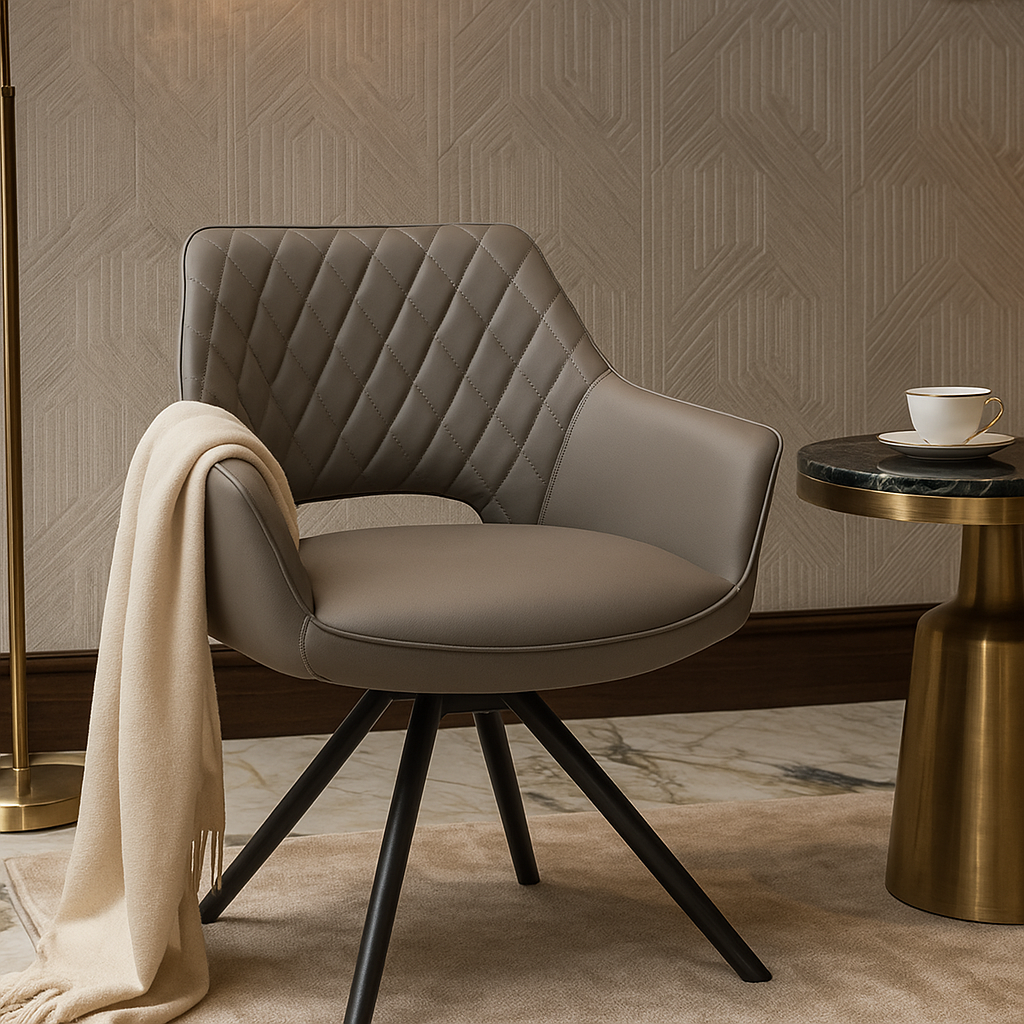 Grave Quilted Designer Dining Chair