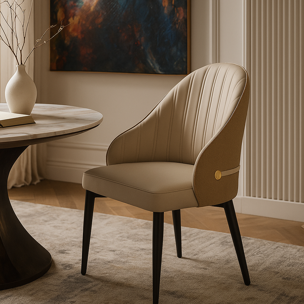 Celeste Champagne Dining Chair