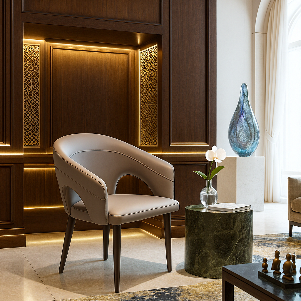 Monaco Curve Designer Dining Chair