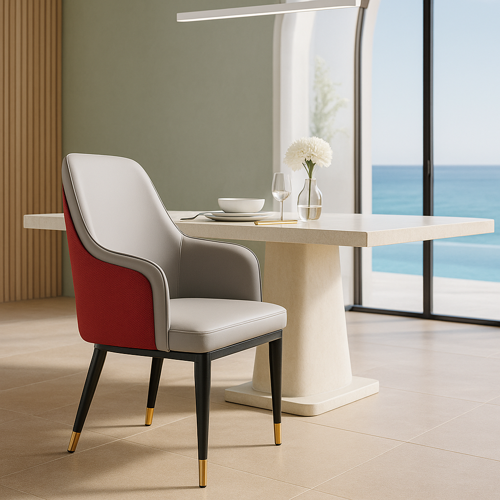 Aurelia Rouge Designer Dining Chair