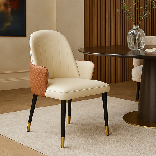 Saffron Indigo Designer Dining Chair