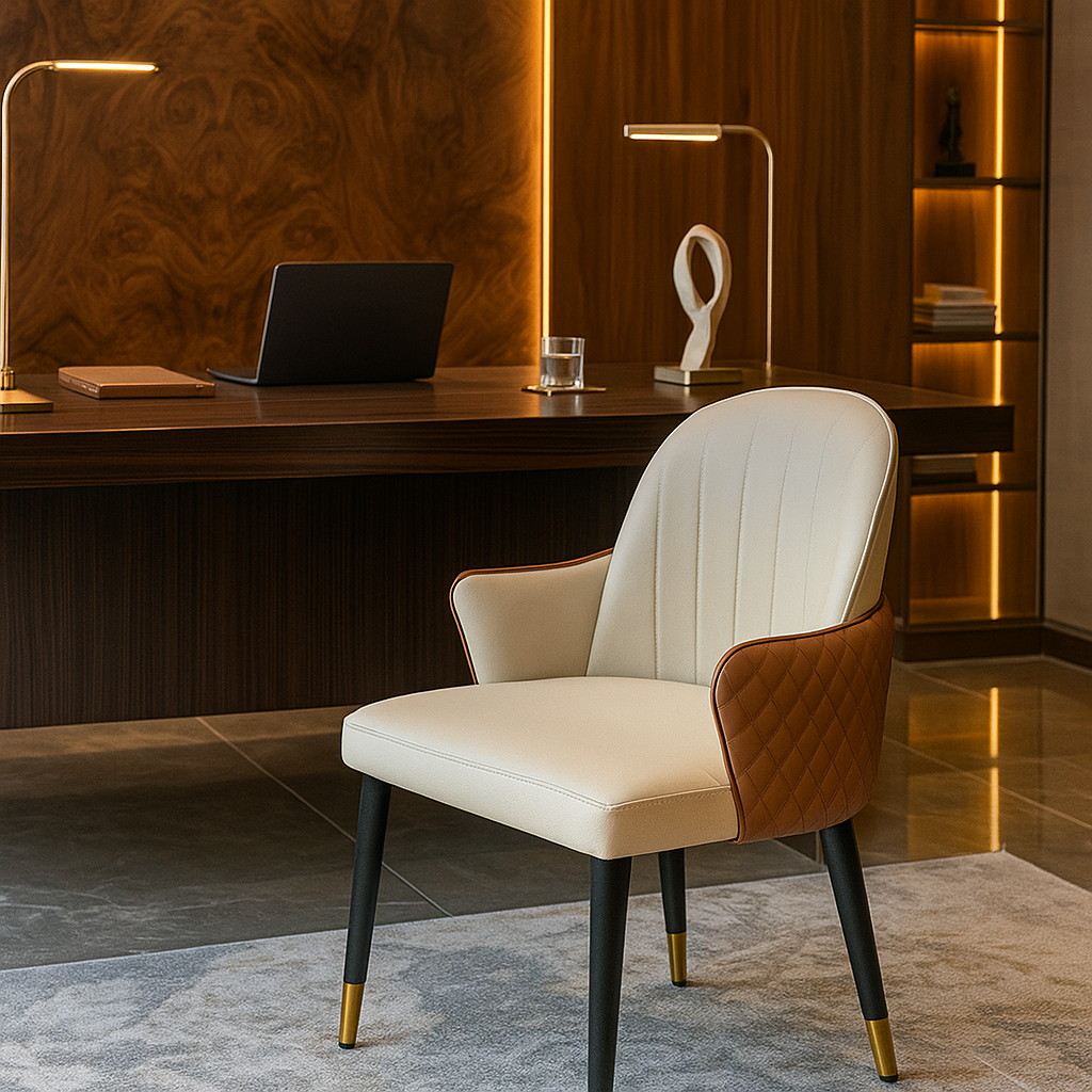 Saffron Indigo Designer Dining Chair