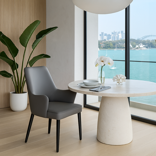 Charcoal Heaven Designer Dining Chair
